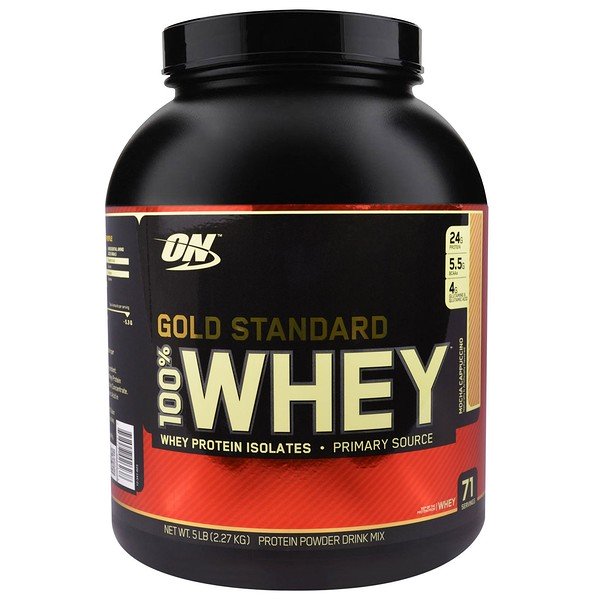 Optimum Nutrition, Gold Standard、100% ホエイ、モカカプチーノ、5 lbs (2.27 kg)